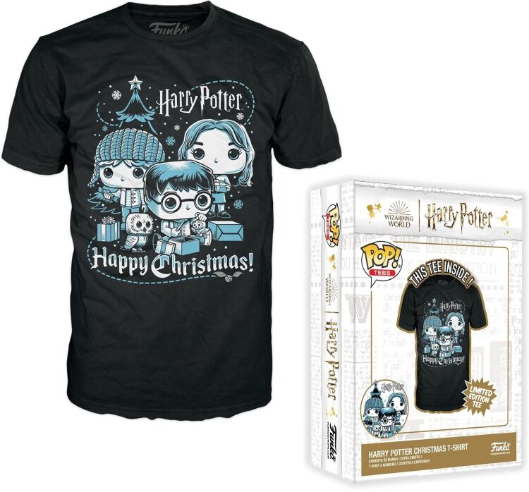 Футболка Funko Boxed Tee: Harry Potter Holiday Ron, Hermione, Harry фанко Гарри, Рон, Гермиона (размер S)