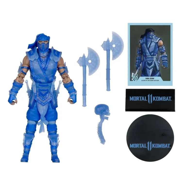 Фигурка McFarlane Mortal Kombat 11 Sub Zero Gold Label Сабзиро (Светится в темноте) 20 см.