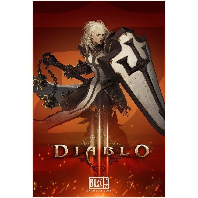 Плакат фирменный Blizzard Diablo Crusader Poster 