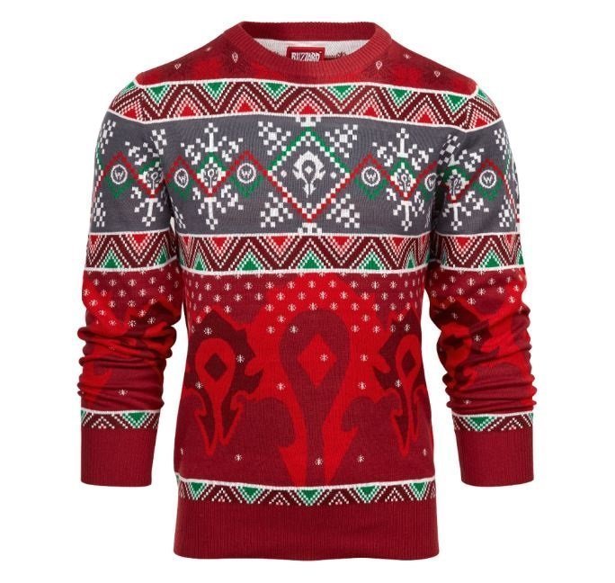 Warcraft ugly christmas sweater top
