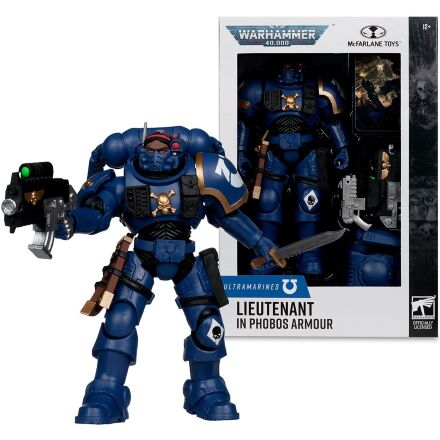 Фігурка McFarlane Warhammer 40000 Lieutenant in Phobos Armour Ultramarines Вархаммер Лейтенант у Броні Фобос 18 см. 