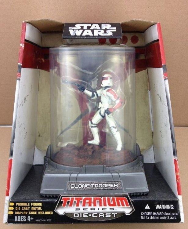 Фигурка Star Wars TITANIUM DIECAST Red Clone Trooper 