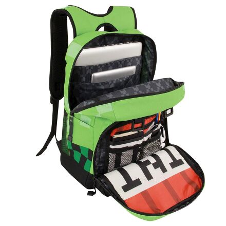 Рюкзак майнкрафт - Minecraft Creeper Kids Backpack (Green, 18 ") School