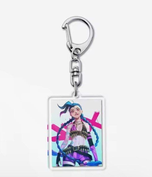 Брелок League Of Legends Arcane Jinx Anime Acrylic keychain Ліга Легенд Джинкс