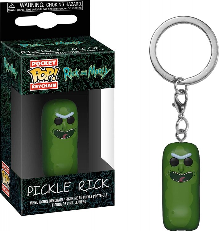 Брелок Funko Pocket Pop Rick and Morty: Pickle Rick 