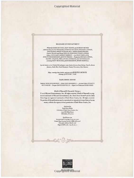 Книга World of Warcraft: Chronicle Volume 1 Hardcover Edition (Твёрдый переплёт)