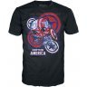 Фігурка + футболка Funko Tee Box Marvel: Captain America Коробка фанко Капітан Америка (розмір M)