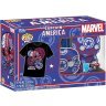 Фигурка + футболка Funko Tee Box Marvel: Captain America Коробка фанко Капитан Америка (размер M)