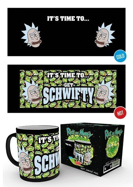 Чашка хамелеон GB eye Rick and Morty Heat Change Mug Get Schwifty Рик и Морти 320 мл  