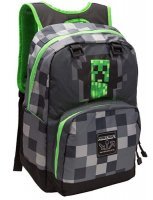 Рюкзак майнкрафт - Minecraft Creepy Creeper Kids Backpack (Dark Grey, 17 
