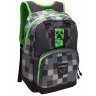 Рюкзак майнкрафт - Minecraft Creepy Creeper Kids Backpack (Dark Grey, 17 ") School 