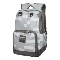 Рюкзак майнкрафт - Minecraft Creepy Creeper Kids Backpack (Grey, 18 