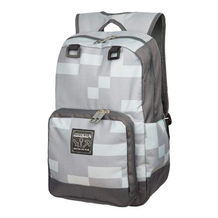 Рюкзак майнкрафт - Minecraft Creepy Creeper Kids Backpack (Grey, 18 ") School