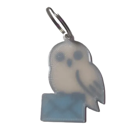 Брелок Harry Potter Hedwig Keychain ABS пластик Сова Букля 6 см.