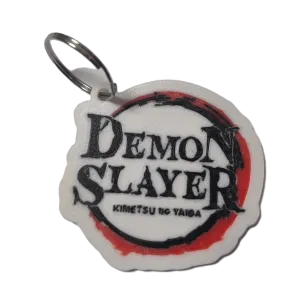 Брелок Demon Slayer Logo Keychain ABS пластик Клинок, що розсікає демонів 6 см.