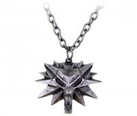 Медальон 3D Ведьмак (The Witcher) металл серый #2
