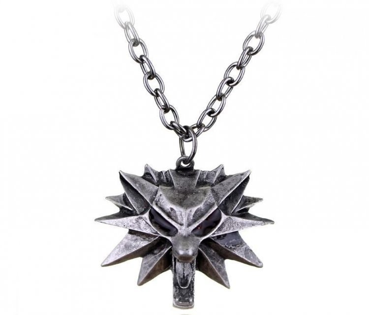 Медальйон 3D Відьмак (The Witcher) метал сірий # 2