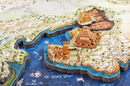 4D пазли Game of Thrones - Cityscape 4D Westeros and Essos Puzzle (891 Piece)