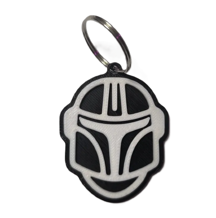 Брелок Star Wars Boba Fett Mandalorian Keychain ABS пластик Звездные войны Мандалорец Боба Фет 5 см.