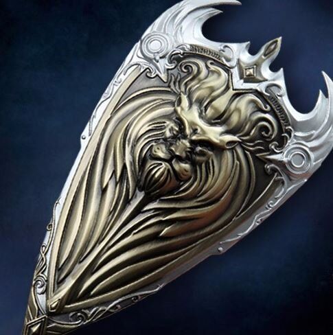 World of Warcraft Alliance Logo Golden Shield Metal