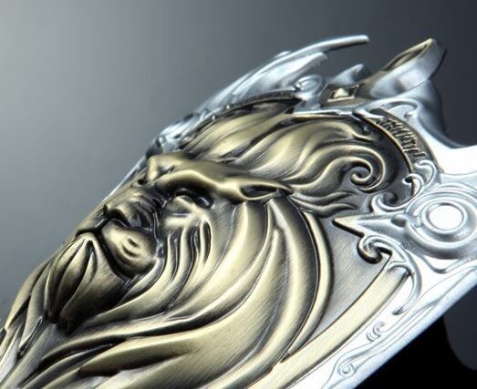 World of Warcraft Alliance Logo Golden Shield Metal