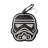 Брелок Star Wars Stormtrooper Keychain ABS пластик Звездные войны Штурмовик 5 см.