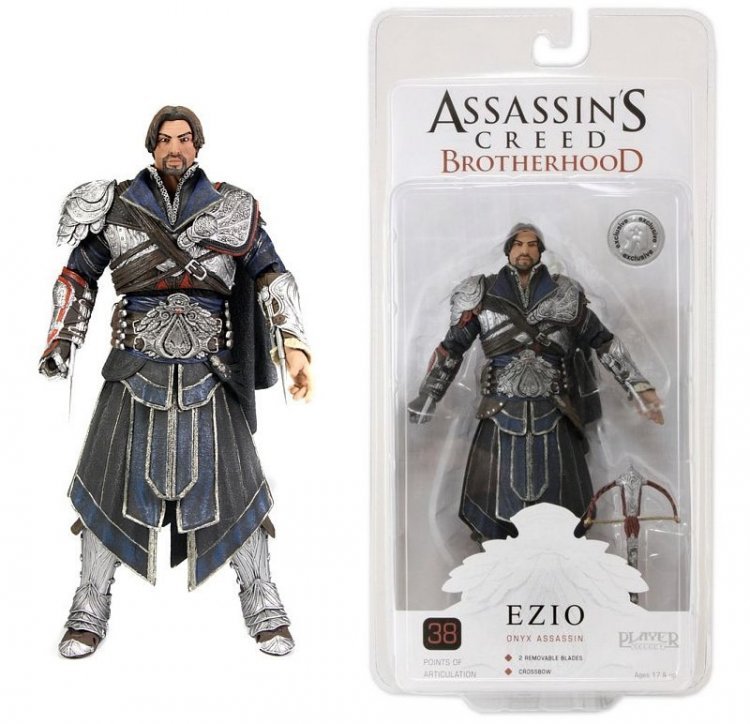 Фігурка NECA Assassins Creed Ezio ONYX UNHOODED ASSASSIN Figure