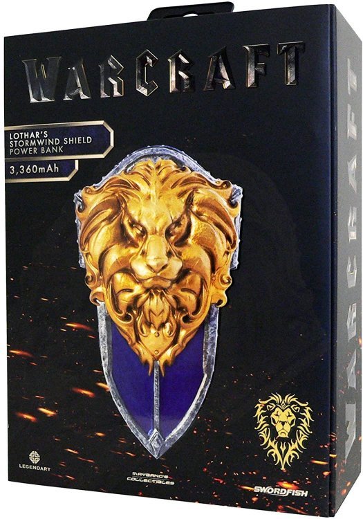 Зарядний пристрій Warcraft Alliance Stormwind Power Bank Shield Symbol 
