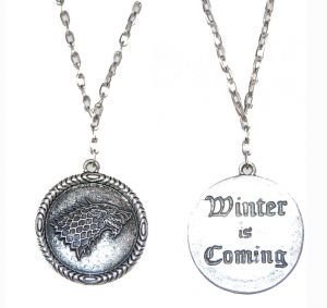 Медальон Game of Thrones Stark Wolf (Winter is Coming)