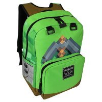 Рюкзак майнкрафт - Minecraft Pickaxe Adventure Kids Backpack (Green, 17 