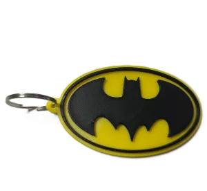 Брелок Batman Logo Keychain ABS пластик Бетмен Логотип жовтий 8 см.
