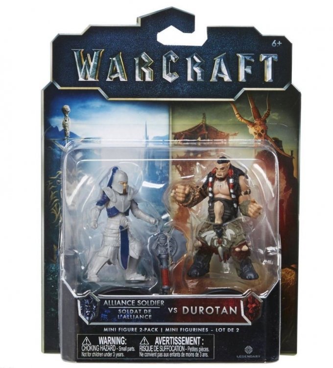 Фигурка Warcraft Movie ALLIANCE SOLDIER VS DUROTAN Figure set