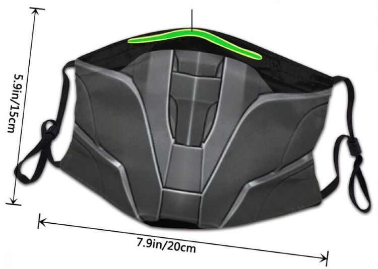 Маска защитная для лица Robot + 2 угольных фильтра 