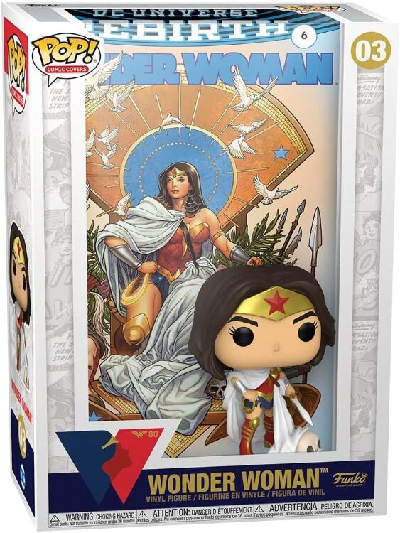 Фігурка Funko Pop Comic Cover 80th Wonder Woman Rebirth Чудо Жінка Фанко 03