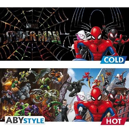 Чашка хамелеон Abystyle MARVEL Spider-Man Multiverse Ceramic Mug кухоль Людина-павук 460 мл