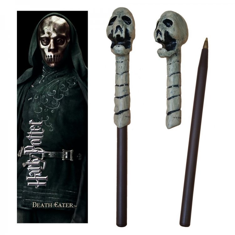 Ручка паличка Harry Potter - Death Eater Skull Wand Pen and Bookmark + Закладка 