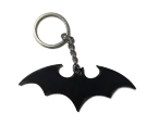 Брелок Batman Logo Keychain ABS пластик Бетмен Логотип чорний 8 см.