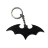 Брелок Batman Logo Keychain ABS пластик Бэтмен Лого чёрный 8 см.