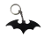 Брелок Batman Logo Keychain ABS пластик Бетмен Логотип чорний 8 см.