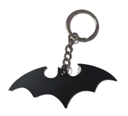 Брелок Batman Logo Keychain ABS пластик Бетмен Логотип чорний 8 см.