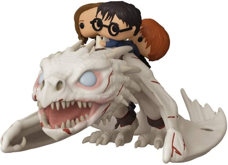 Фигурка Funko Rides Ukrainian Ironbelly Gringotts Dragon with Harry, Ron, Hermione Фанко Украинский Железнобрюх 93