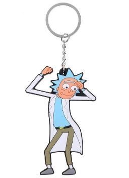 Брелок Рик и Морти Rick And Morty №7 Двухсторонний Объемный 3D брелок 