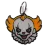 Брелок Pennywise IT Keychain ABS пластик Пеннивайз Оно 7 см.