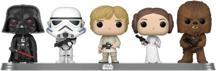 Фігурки Funko Star Wars Darth Vader, Stormtrooper, Luke Skywalker, Leia, Chewbacca 5 Pack (Galactic Convention 2022)