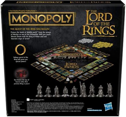 Монополія настільна гра Monopoly: The Lord of The Rings Edition Board Game Володар кілець (примята упаковка)