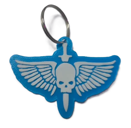 Брелок WarHammer Space Marines Keychain ABS пластик Вархаммер Ультрамарини 6 см.