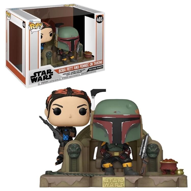 Фигурка Funko Moment The Mandalorian - Boba Fett and Fennec Shand Мандалорец Фанко Звёздные войны Боба Фетт 486