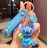 Брелок подвеска на рюкзак Stitch Blue Стич 3D Keychain Backpack 2