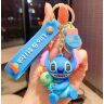 Брелок підвіска на рюкзак Stitch Blue Стич 3D Keychain Backpack 2