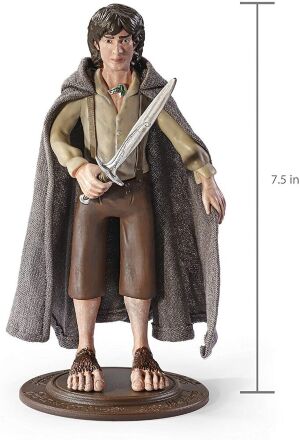 Фігурка Noble Collection Lord of The Rings BendyFigs Frodo Baggins Action Figure Фродо 20 см